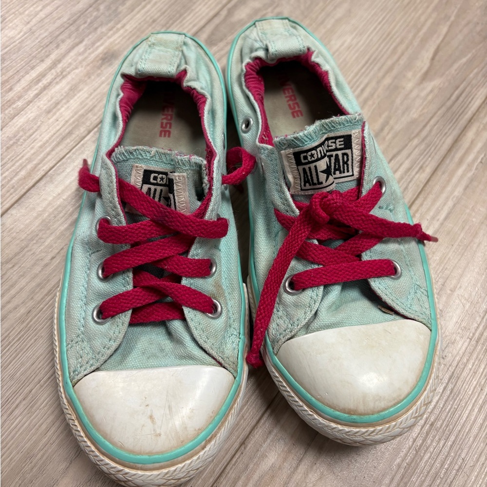 Converse Kids' Aqua and Fuchsia Sneakers